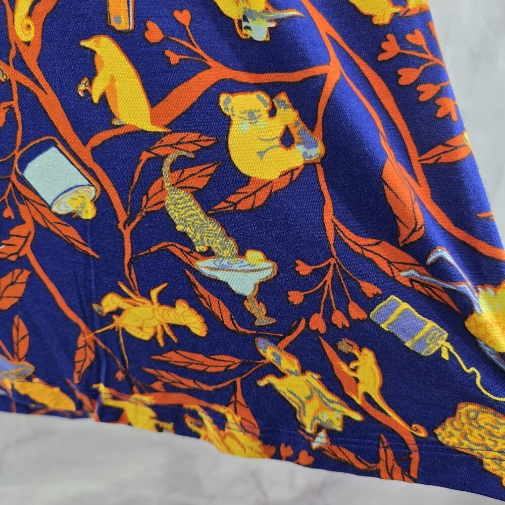 ModCloth Shirt Womens Medium Tank Flying Squirrel Gorilla Koala Frog Lobster - Picture 11 of 12